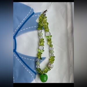 Green Beaded Key chain